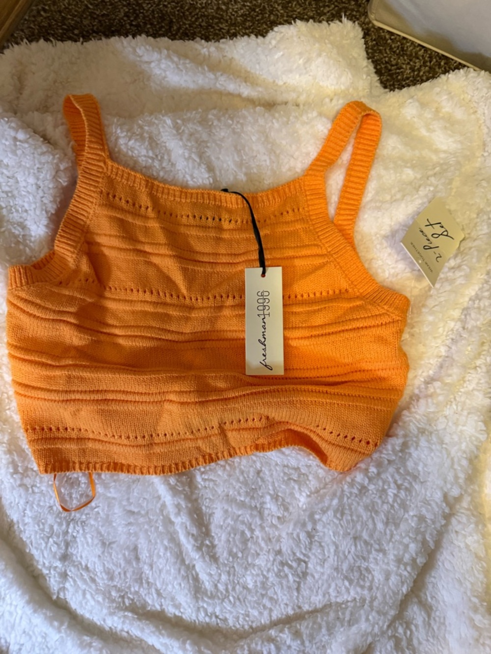 Orange Knit Two-Piece Skirt Set - Women - Picture 3 of 4